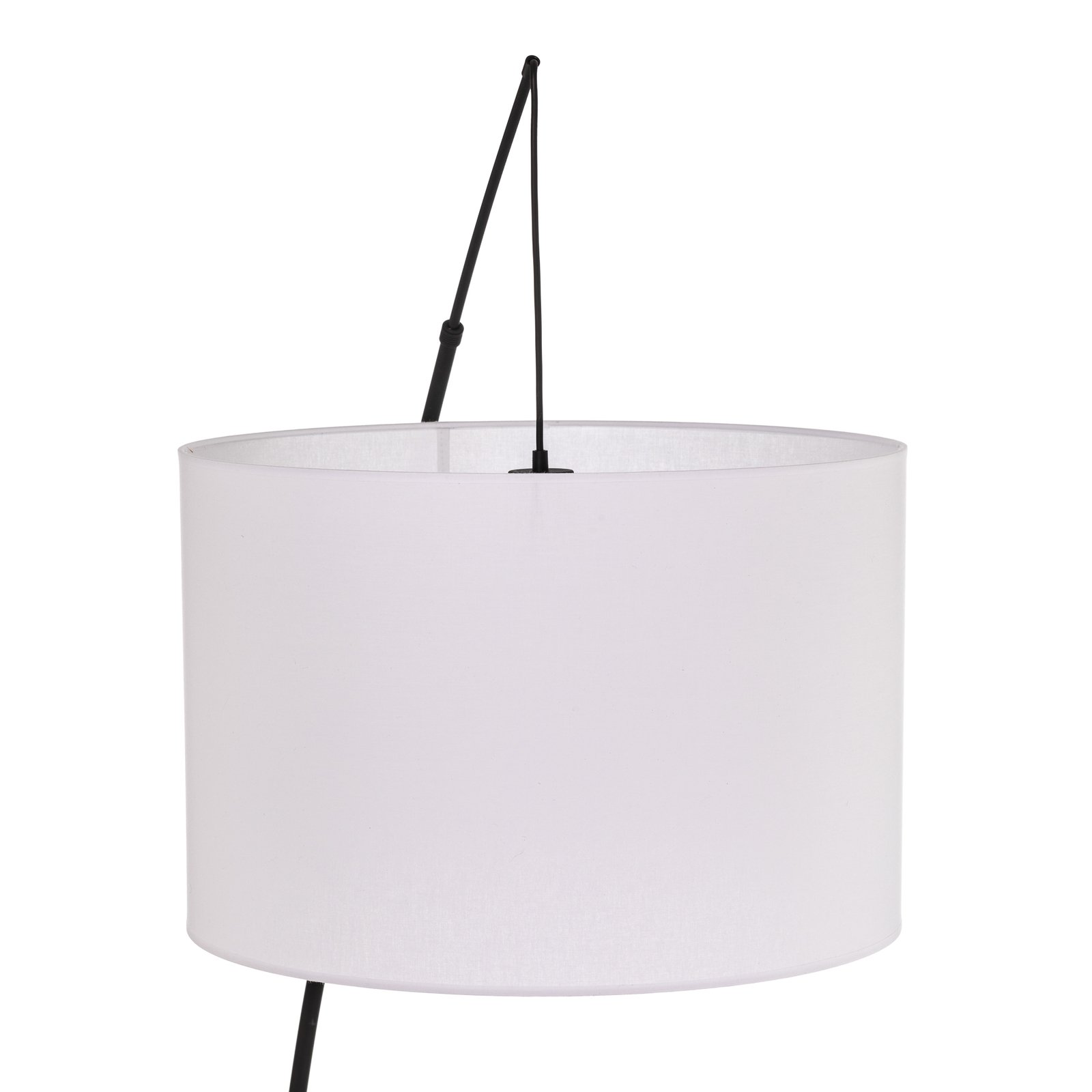 Moby White textile floor lamp