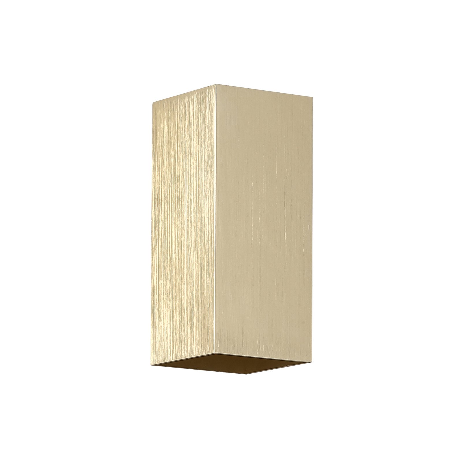 Sienas lampa London Square, zelta krāsā, augstums 15 cm, 2 spuldzes.