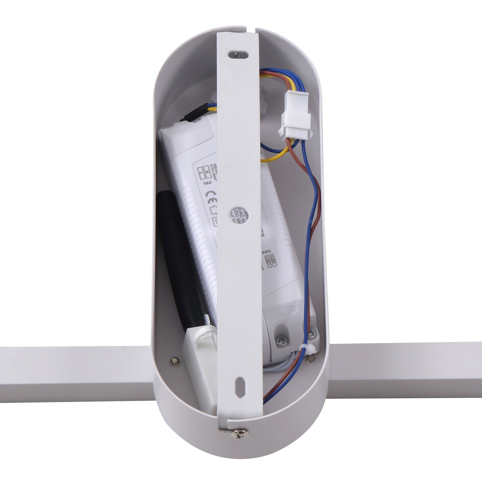 Lindby LED-taklampa Yulla, vit, rörelsedetektor