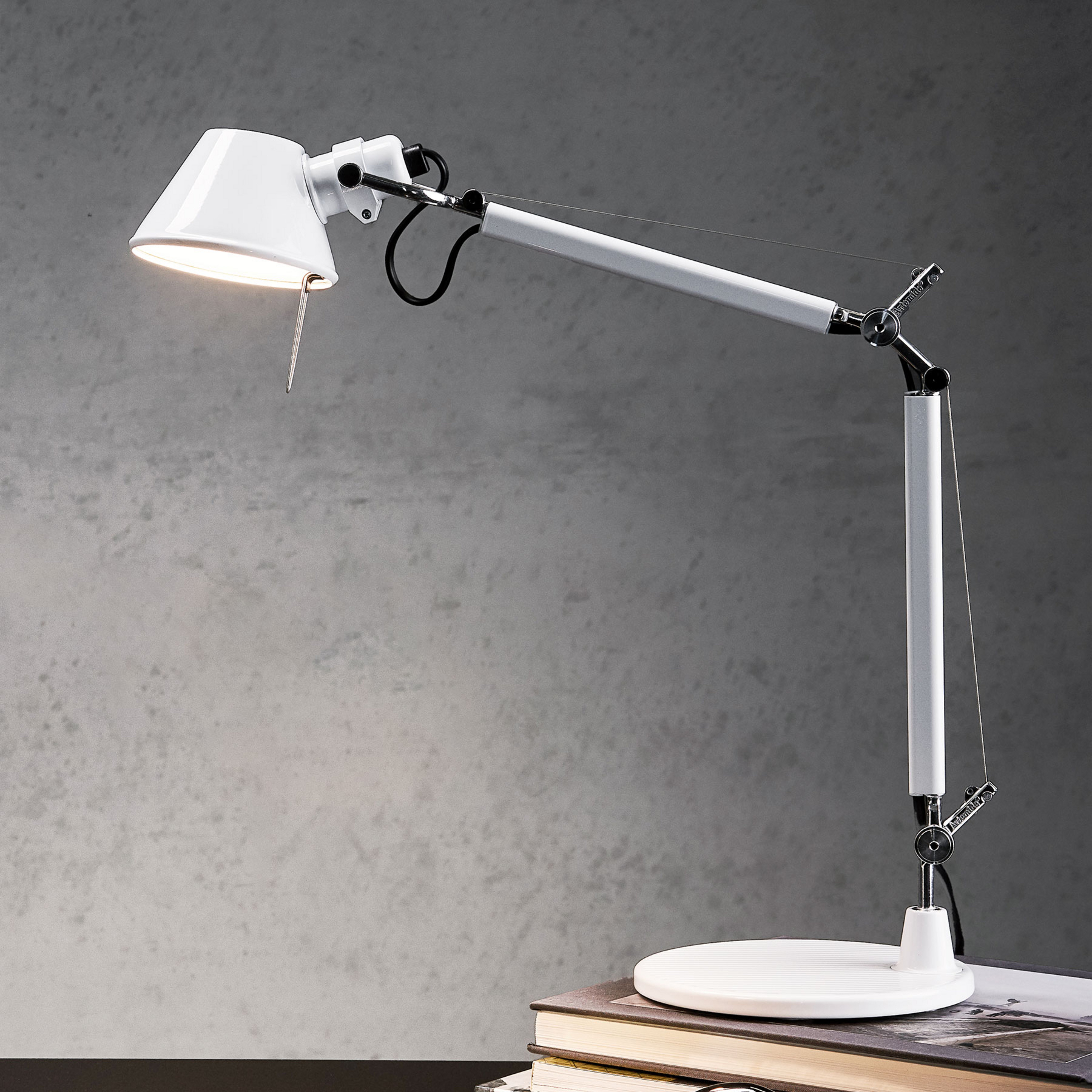 lampe à poser Artemide Tolomeo Micro, blanche