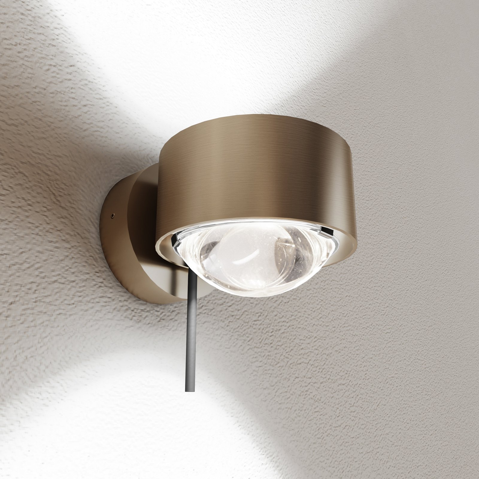 Puk! 80 Wall Avantgarde LED spot HV 2 x lens clear