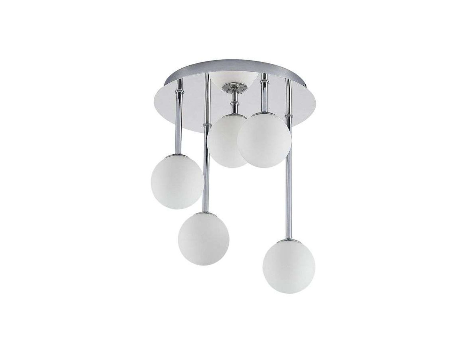 Chrissy 5 Stropné Lampa Ø25 Opal/Chrome - Lindby