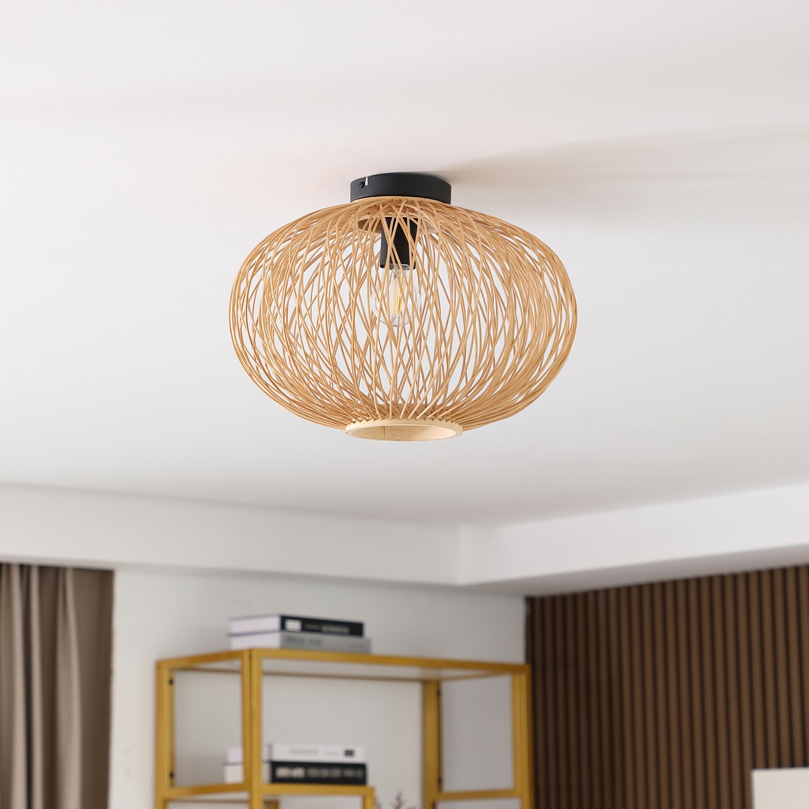 Solvira Ceiling Lamp Bamboo - Lindby