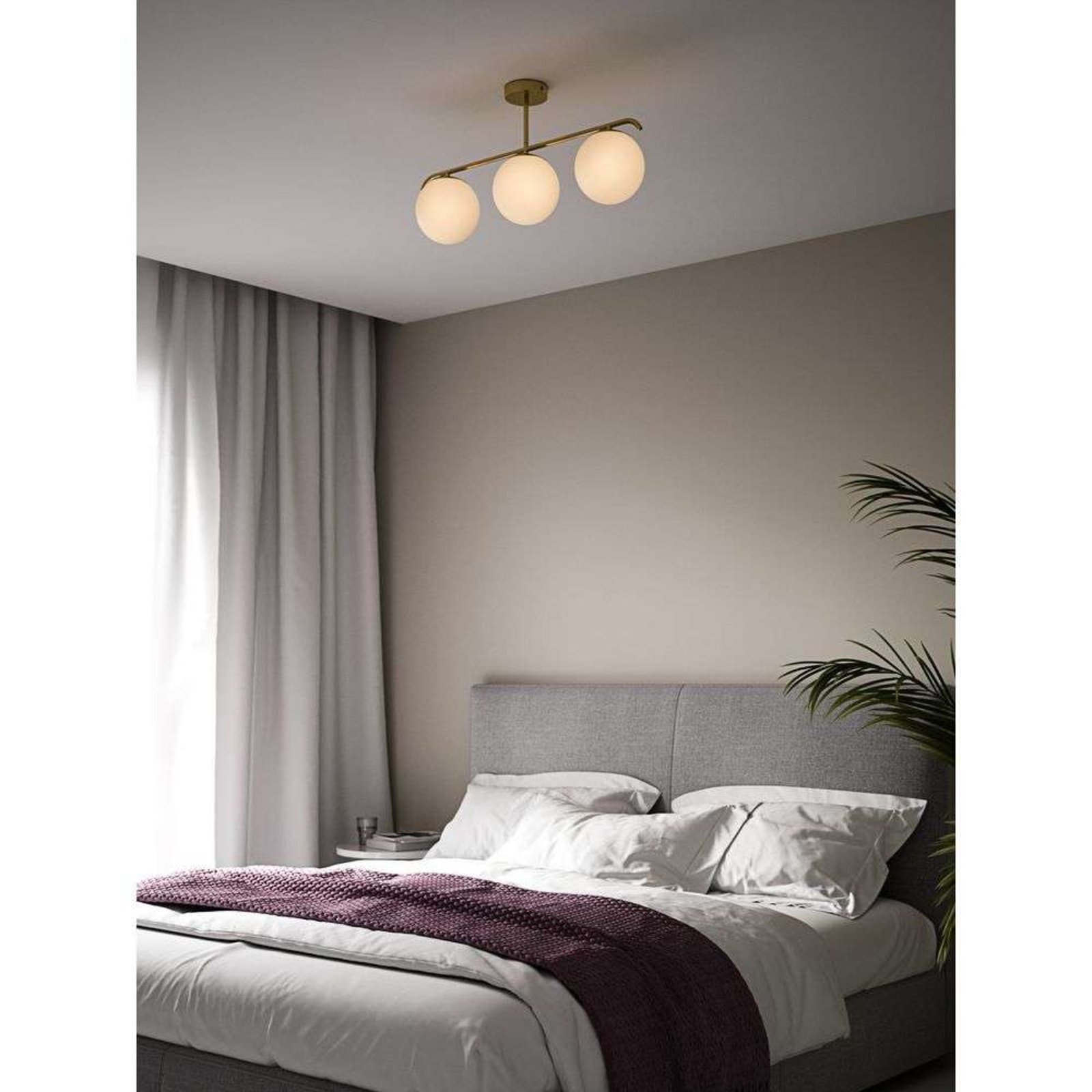 Grant 3 Candeeiro de Tecto Brass - Nordlux