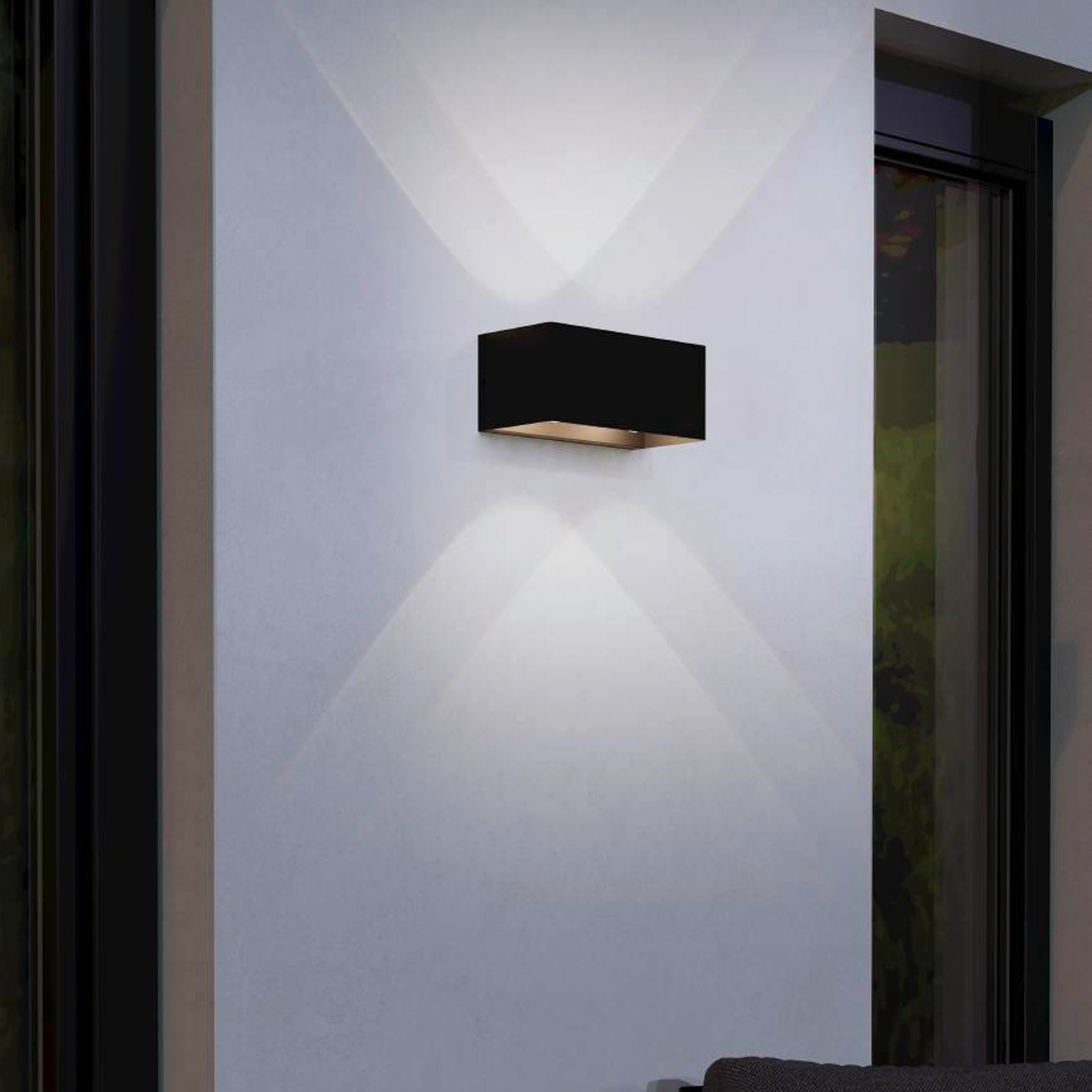EGLO Lesmo aplique LED de exterior, up y downlight