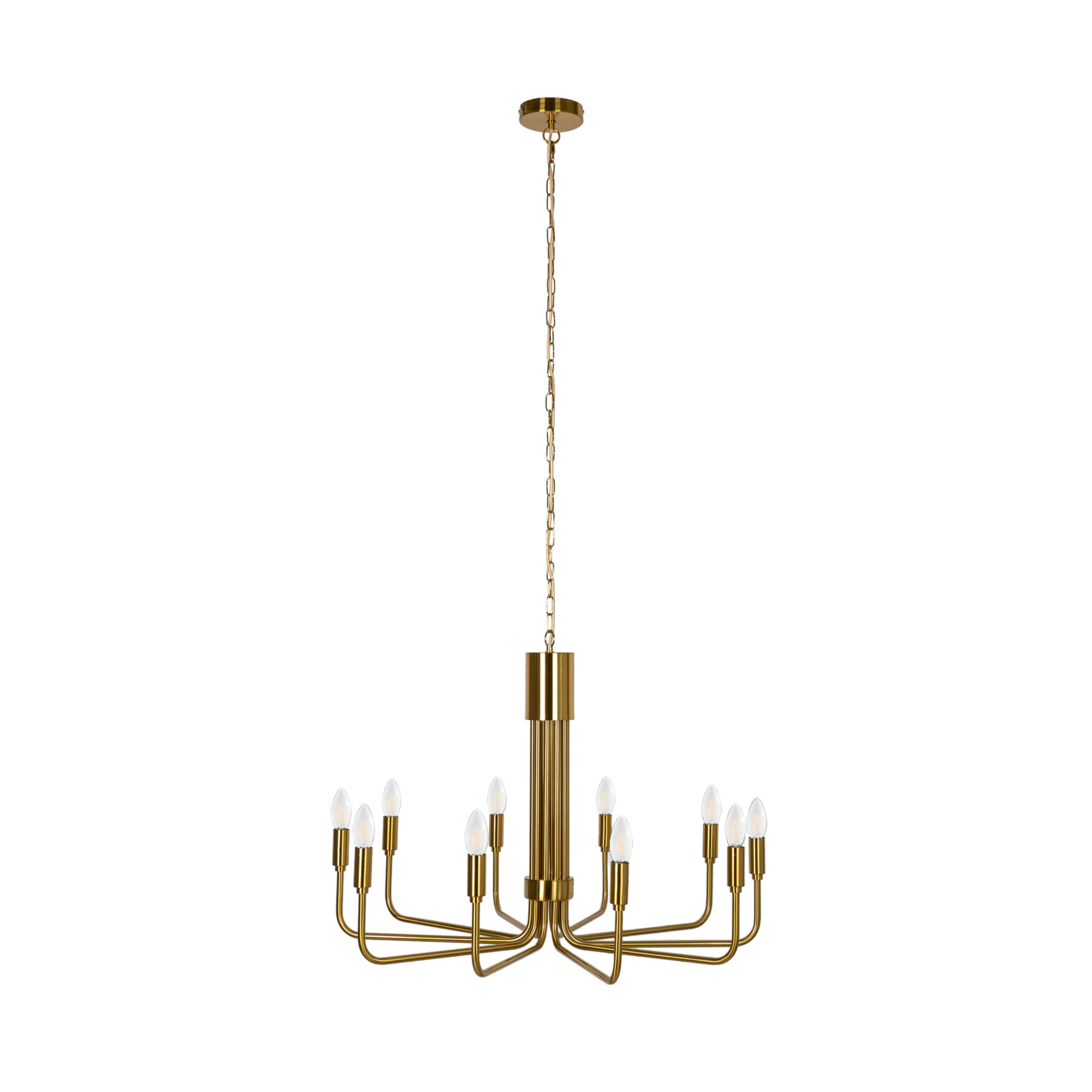 Elanova 10 Lampadario Brass - Lindby
