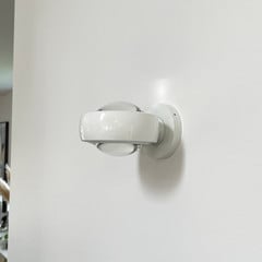 LOOM DESIGN LED fali lámpa Optic, fehér, alumínium, Ø 12 cm