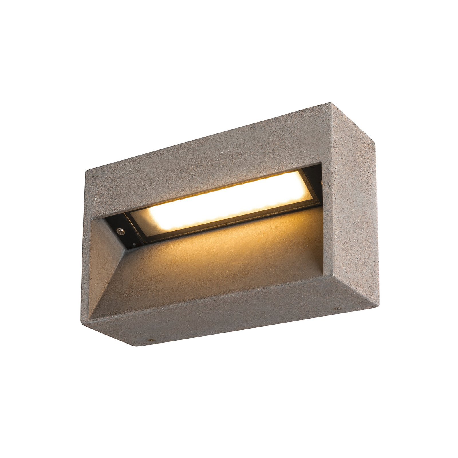 SLV Concreto LED buitenwandlamp, breedte 37,5cm