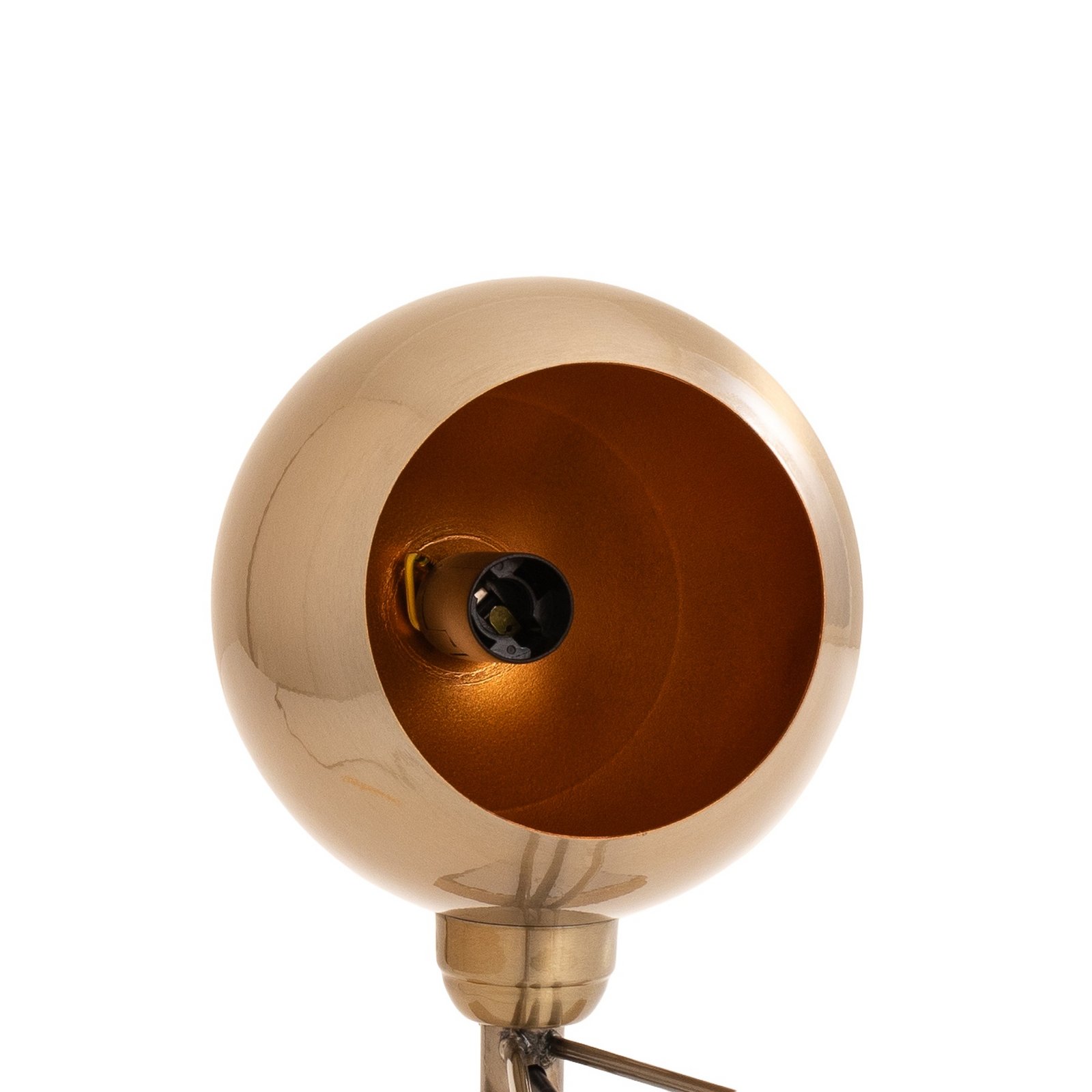 Tafellamp Mixed, messing, metaal, hoogte 45 cm, E14