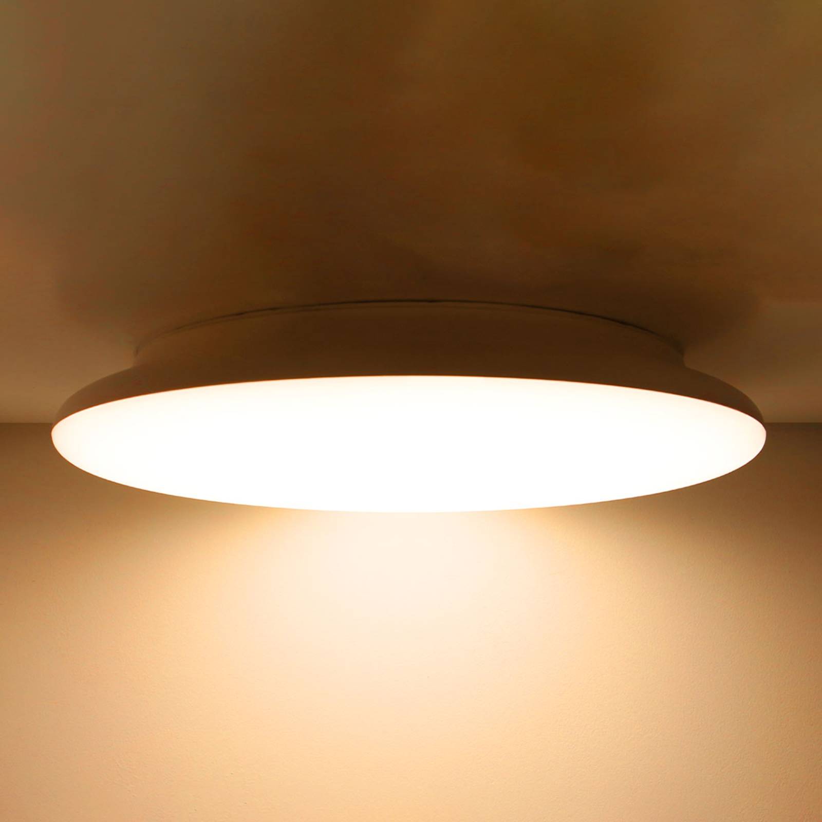 SLC LED-loftlampe dæmpbar IP54 Ø 30 cm 3.000K