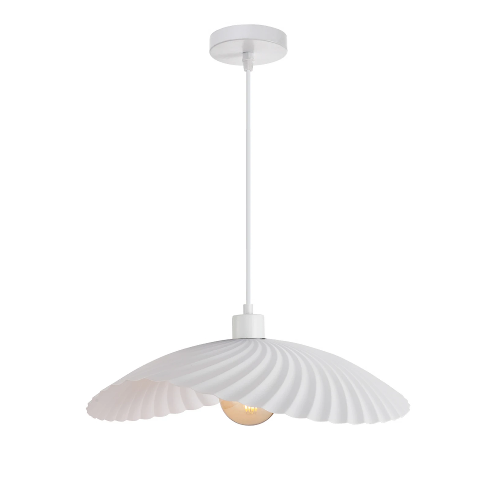 Hanglamp Dance, wit, Ø 47 cm, metaal