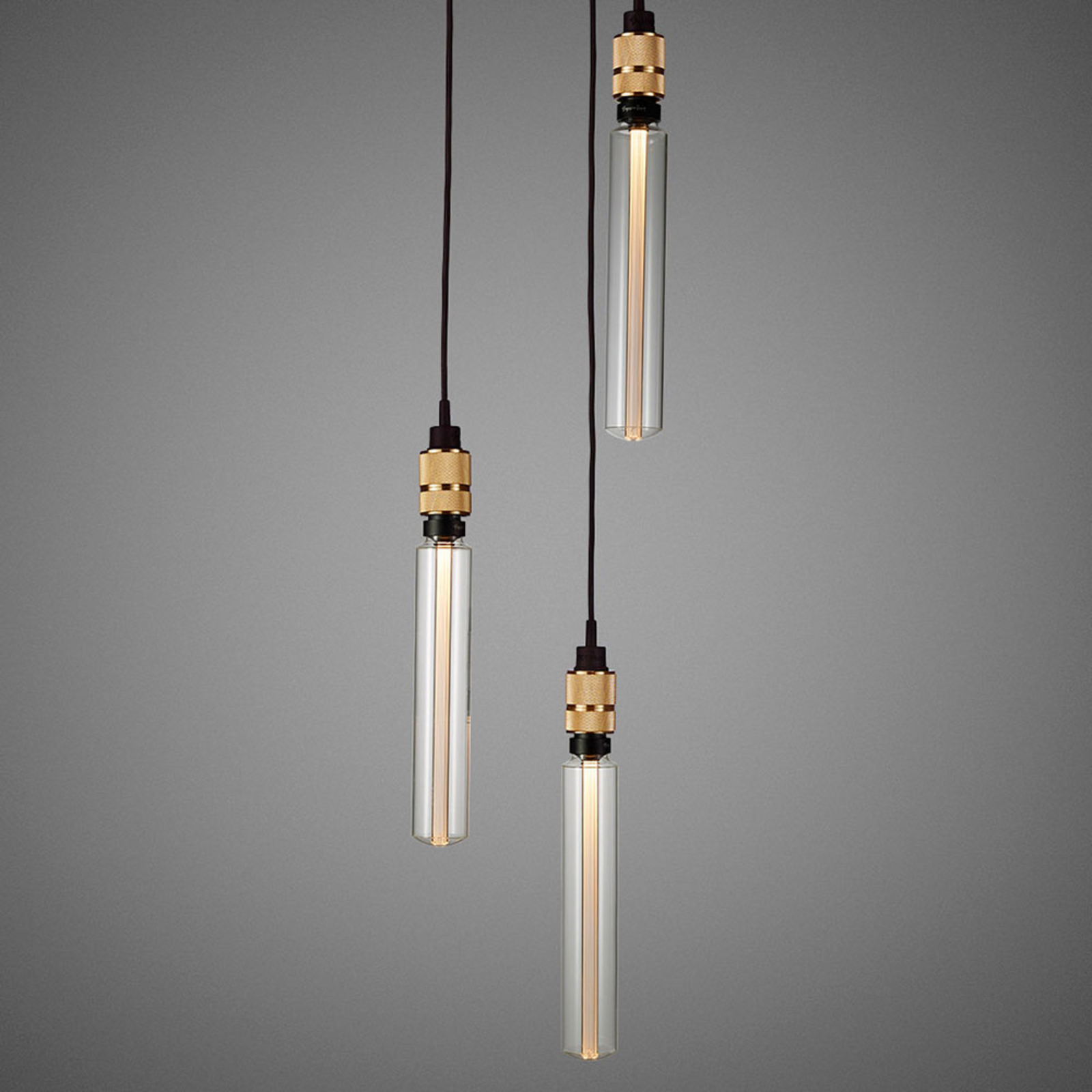 Buster + Punch Hooked 3.0 nude hanging light brass