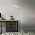 Lampadaire LED Pivaz réglable tactile blanc