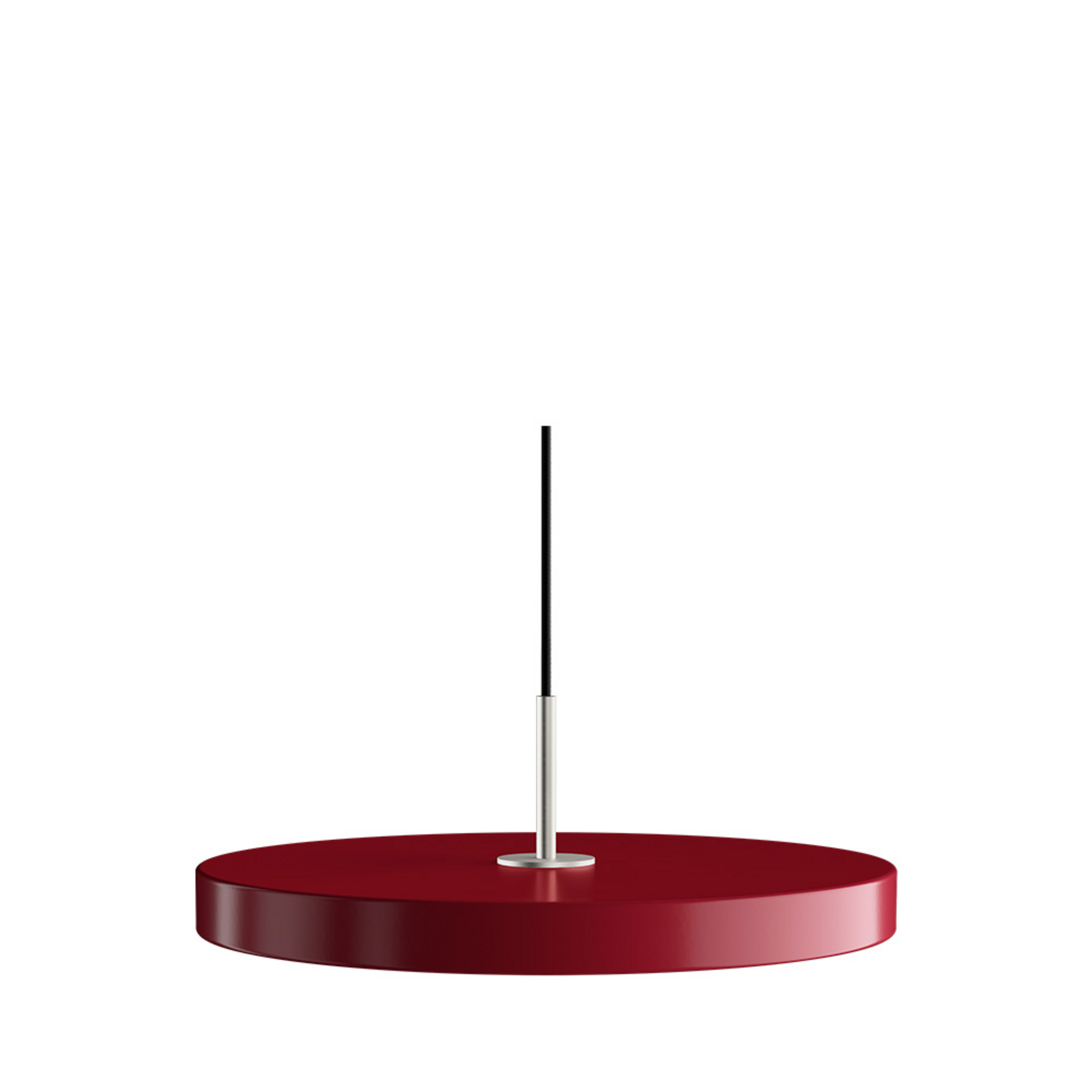 Asteria Plus Pendel Medium Ruby Red/Steel Top - UMAGE