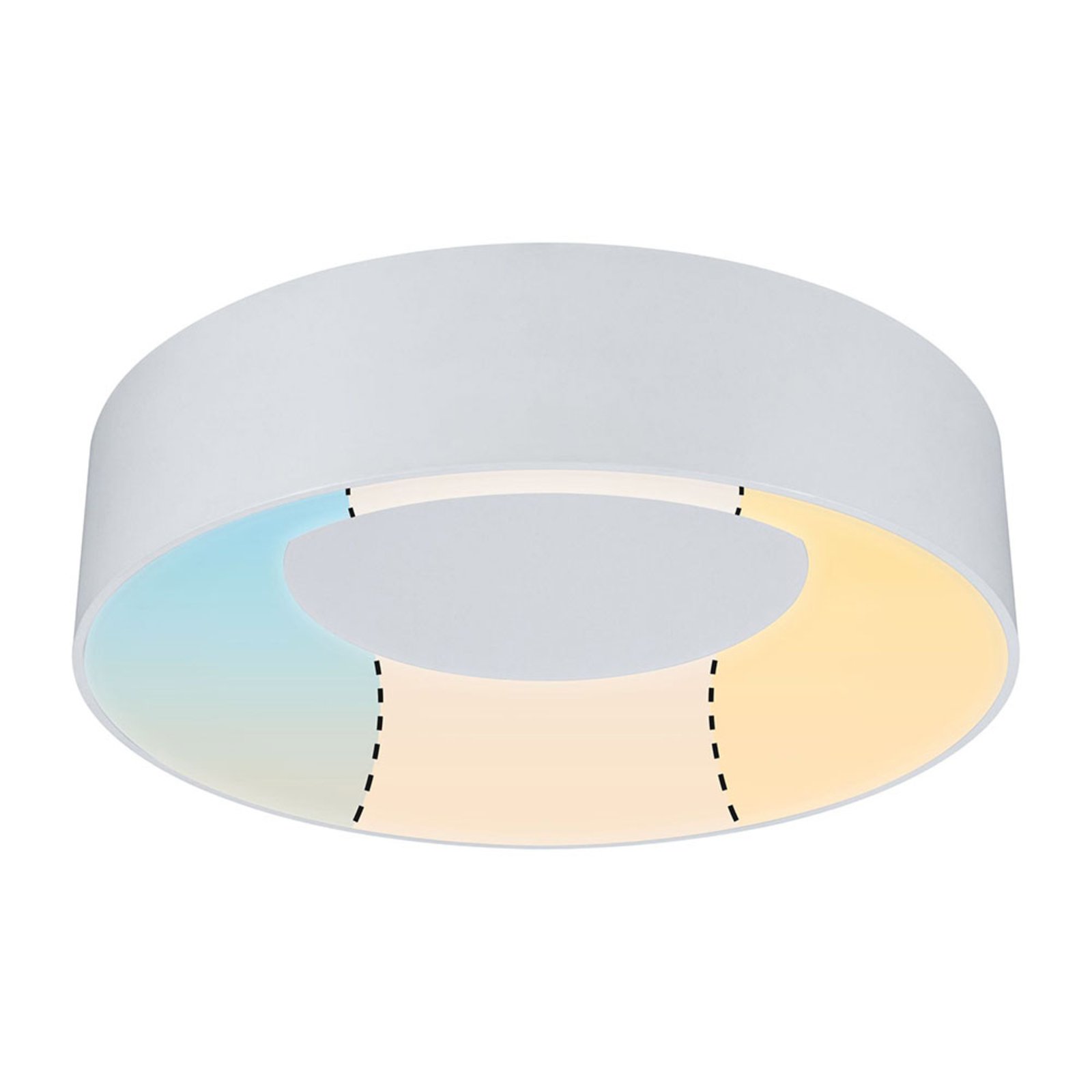 Casca LED ceiling light IP44 1500lm white/white - Paulmann