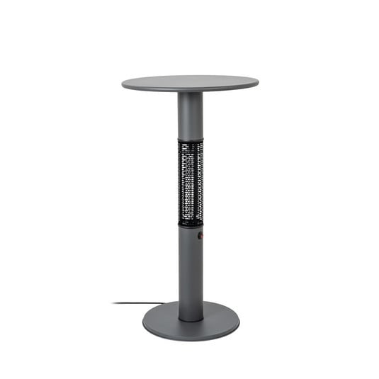 Calefactor de mesa Flamara, color antracita, altura 110 cm, IP55 - Lucande