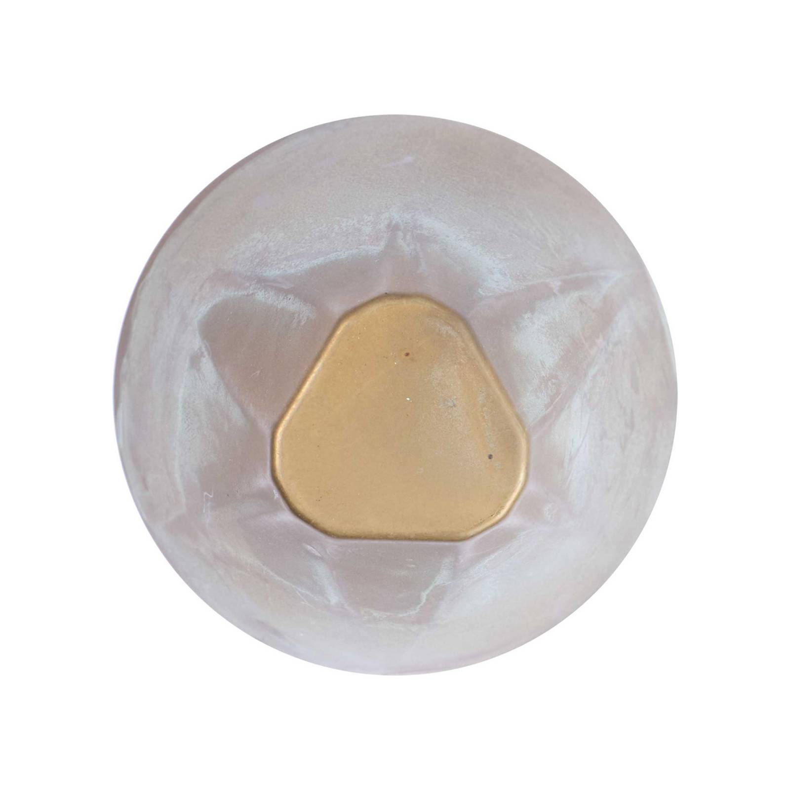 Kinkiet LED Silva Disk, głębokość 18 cm, mosiądz postarzany, IP65