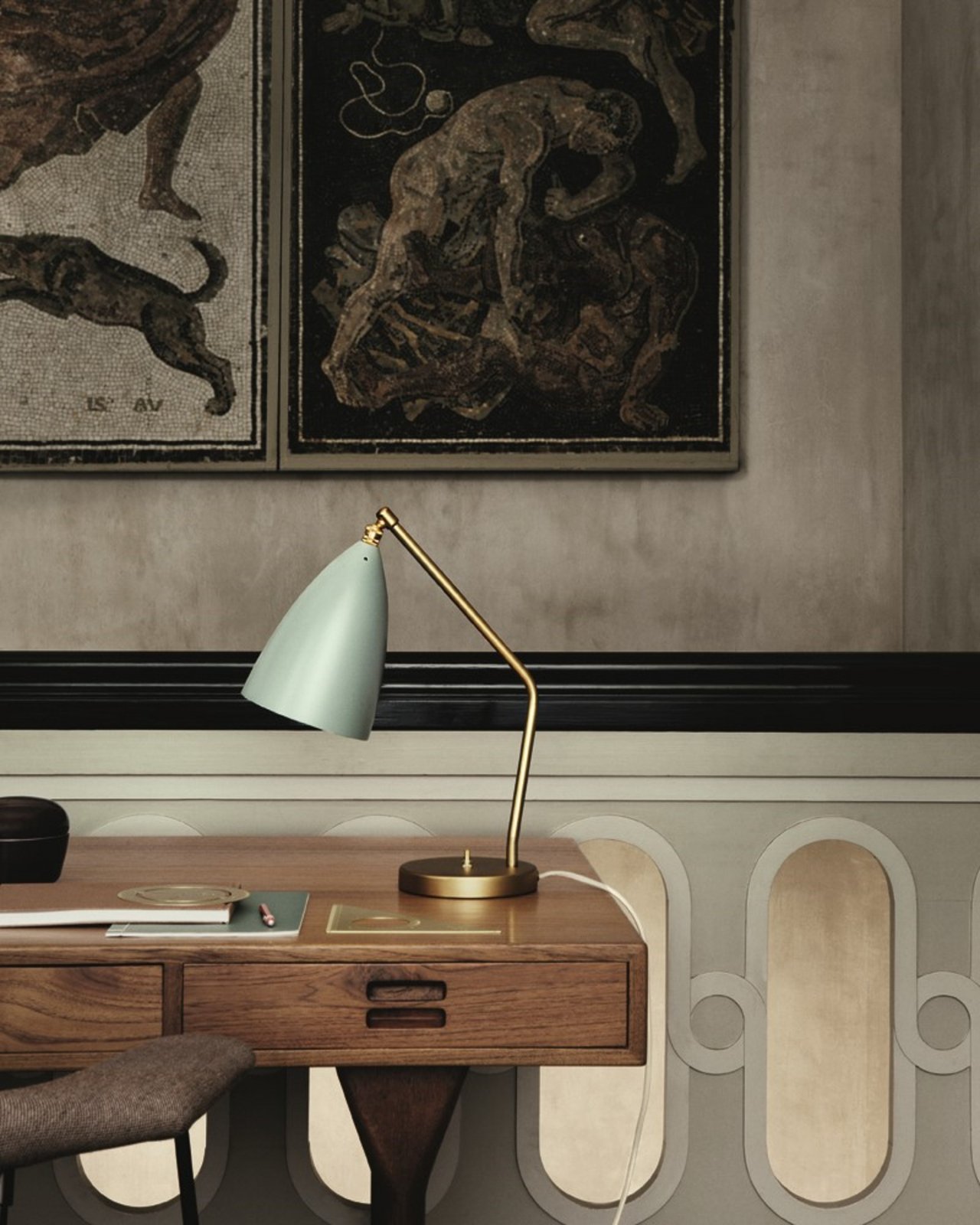 Gräshoppa Table Lamp Blue Grey - GUBI