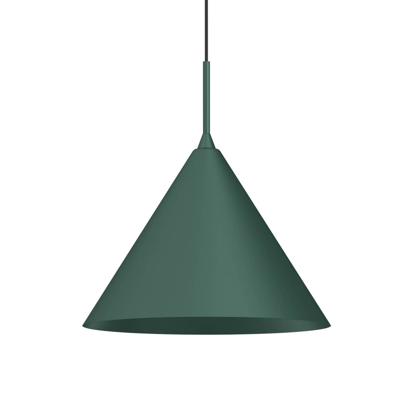 Lampa wisząca Capital, zielona, 1-punktowa, Ø 32 cm, GX53