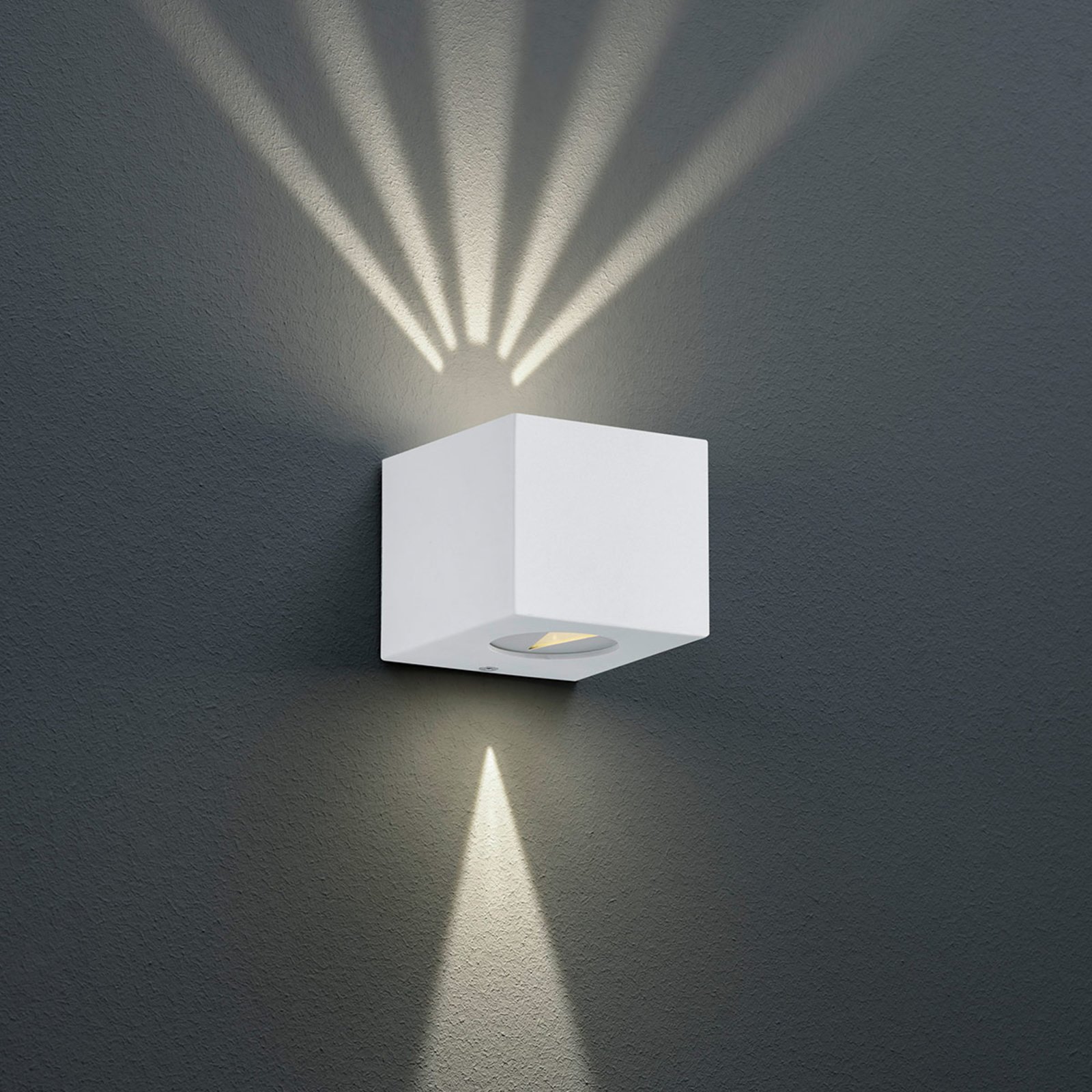 Rechthoekige LED buitenwandlamp Cordoba