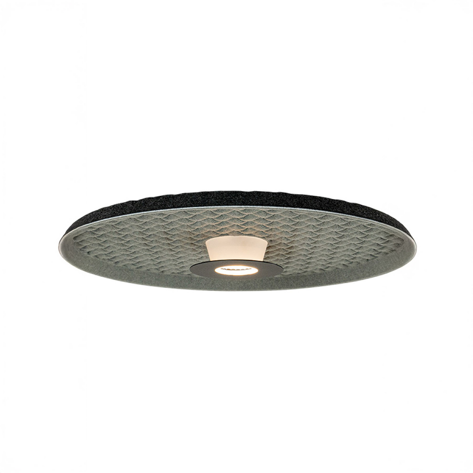 LED-taklampa 25177, grå/svart, Ø 45 cm, metall