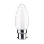 Paulmann Lâmpada de vela LED B22d 4.7W 4,000K opala