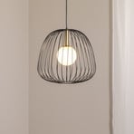 Hängeleuchte Bell M, Ø 33 cm, 1-flammig, schwarz/gold/weiß