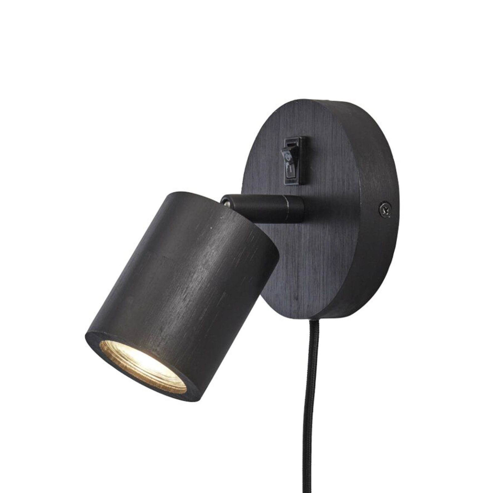 GOOD & MOJO Java fali lámpa, dugó, 1 izzó, fekete