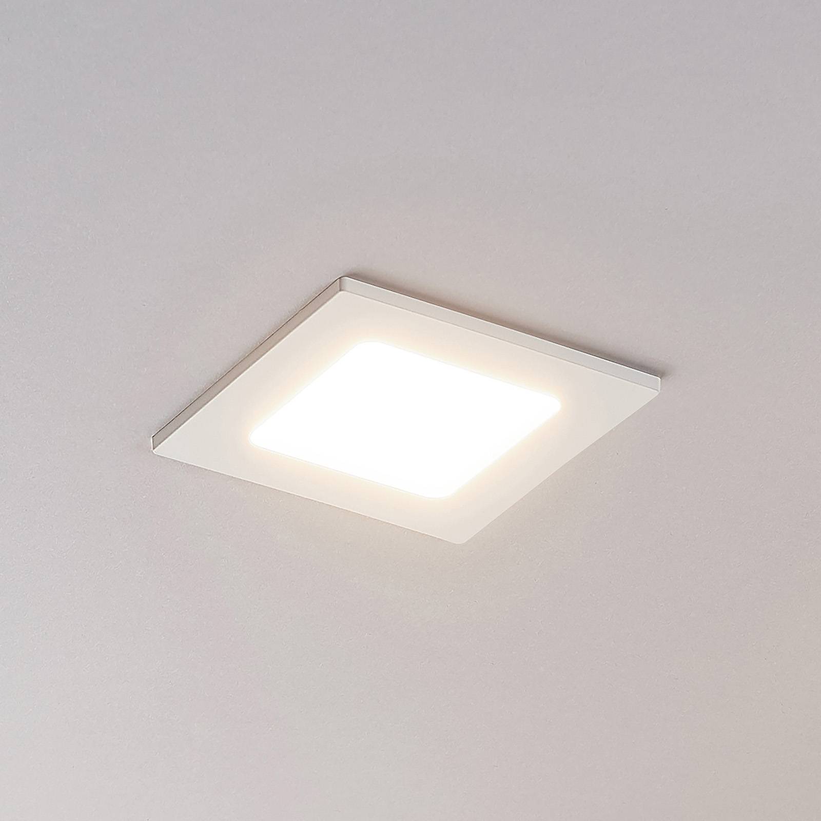 Arcchio Spot encastré LED Joki blanc 3 000 K carré 11,5 cm