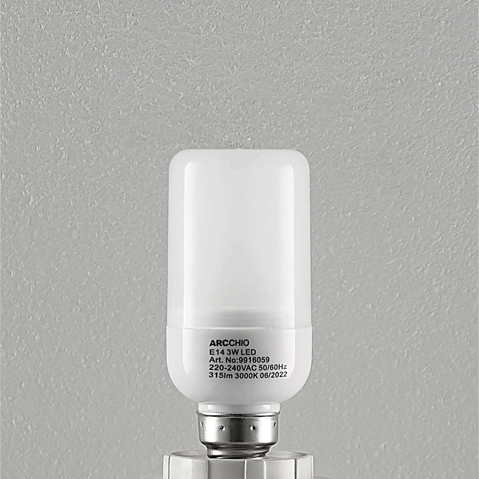Arcchio LED buislamp E14 3W 3.000K 4 per set