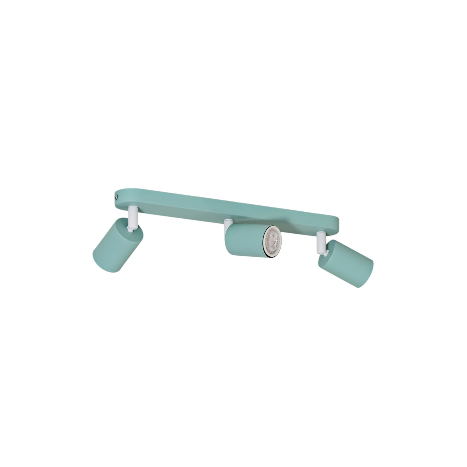 Deckenstrahler Livia, mintgrün, 52 cm, 3-flg., Metall, GU10