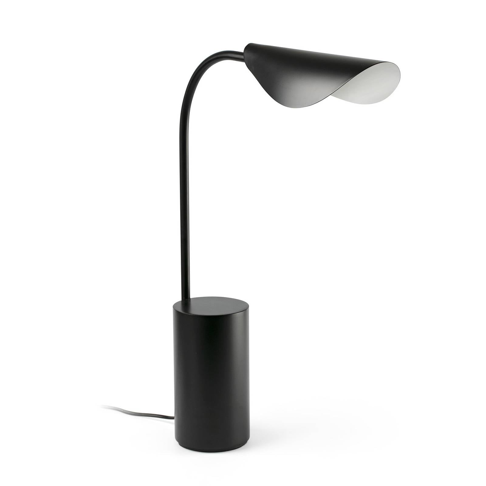 FARO Barcelona LIGGERA Schwarze Tischleuchte; 55.7 cm (H); schwarz