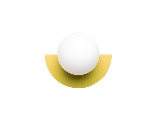 Candy Big Circle 180 L wall light, yellow - Swedish Ninja