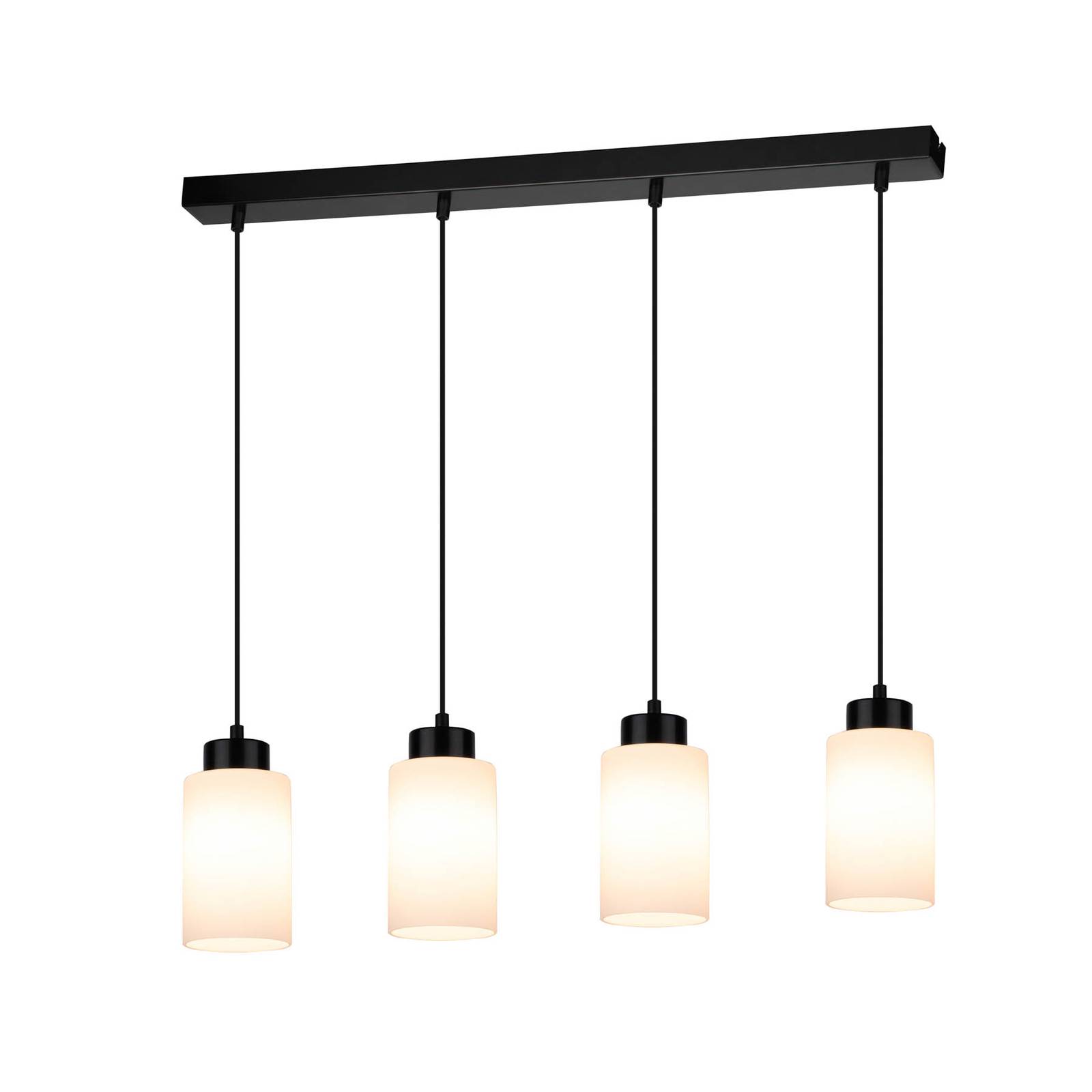 Euluna Glass Pendant Light - Living / Dining Room - Hanging Light - dimmable - Modern - Black