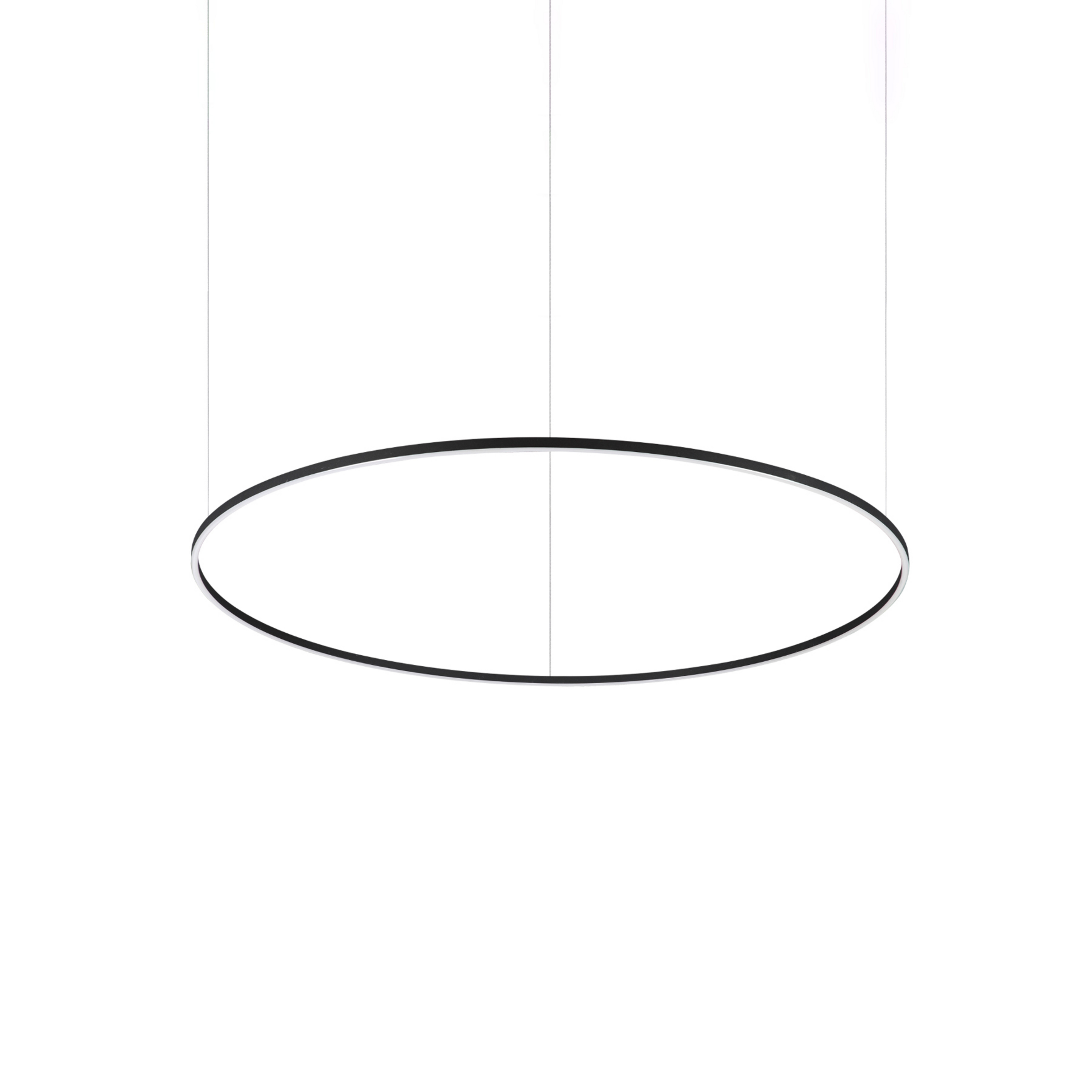 Ideal Lux LED-Hängelampe Oracle Slim schwarz 3.000K Ø 150 cm