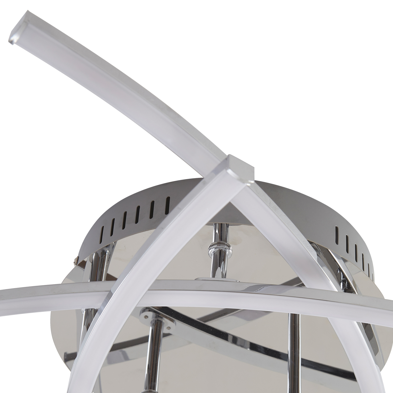 Lindby Flakira LED-Deckenlampe, 5-fl. chrom