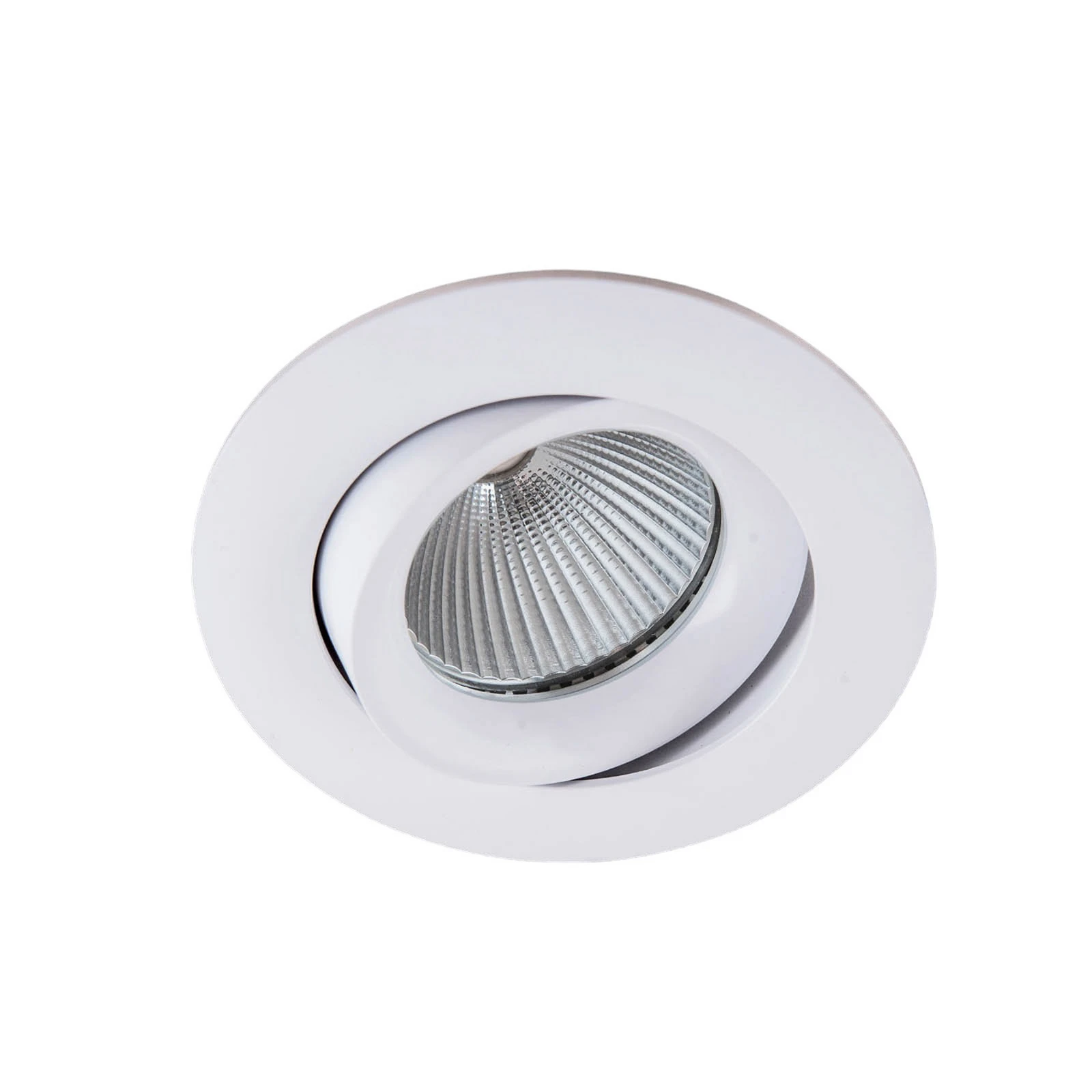 Einbauspot Choice, Aluminium, schwenkbar, weiß