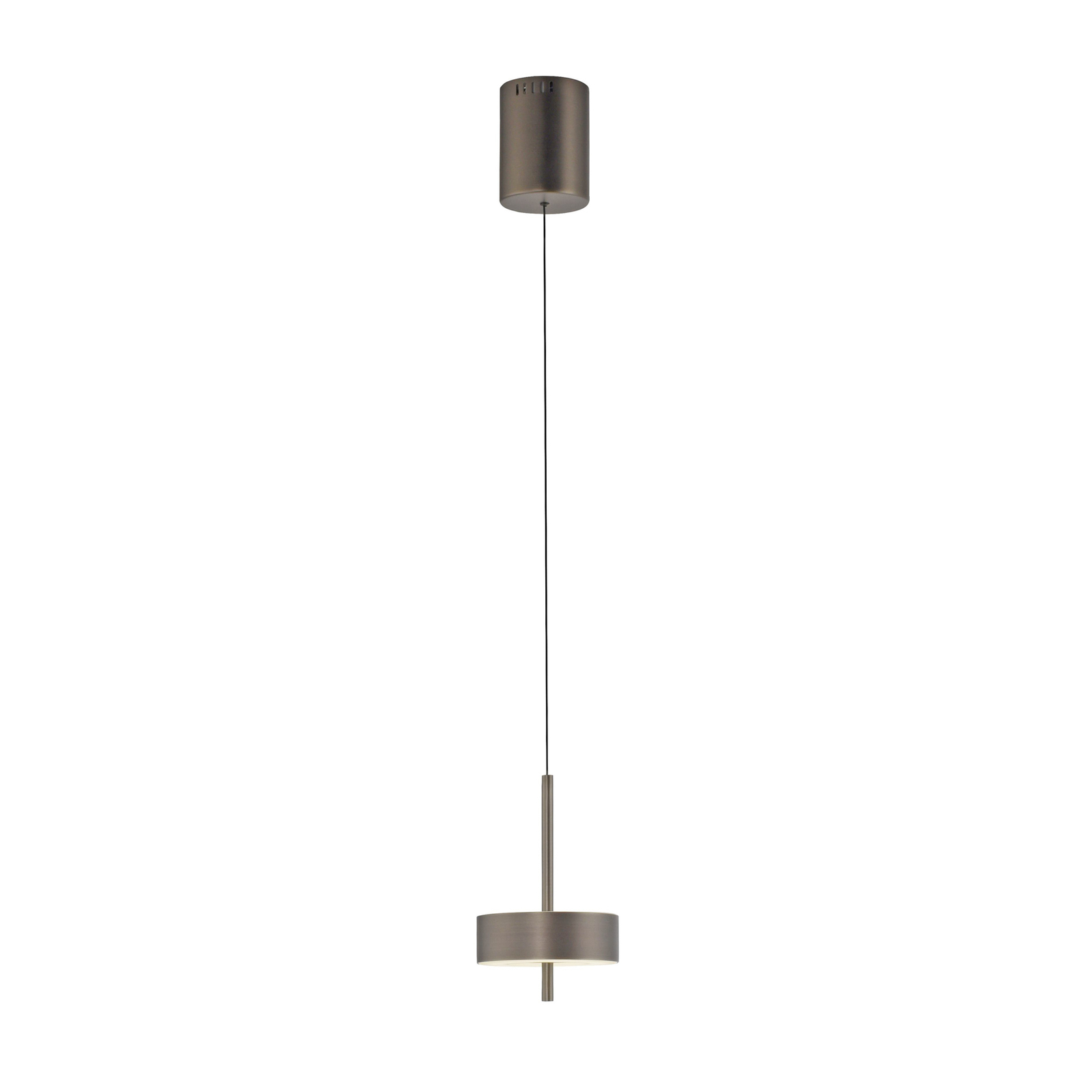 Paul Neuhaus SMART+ hanglamp Q-Rotate donkerbruin Ø14cm