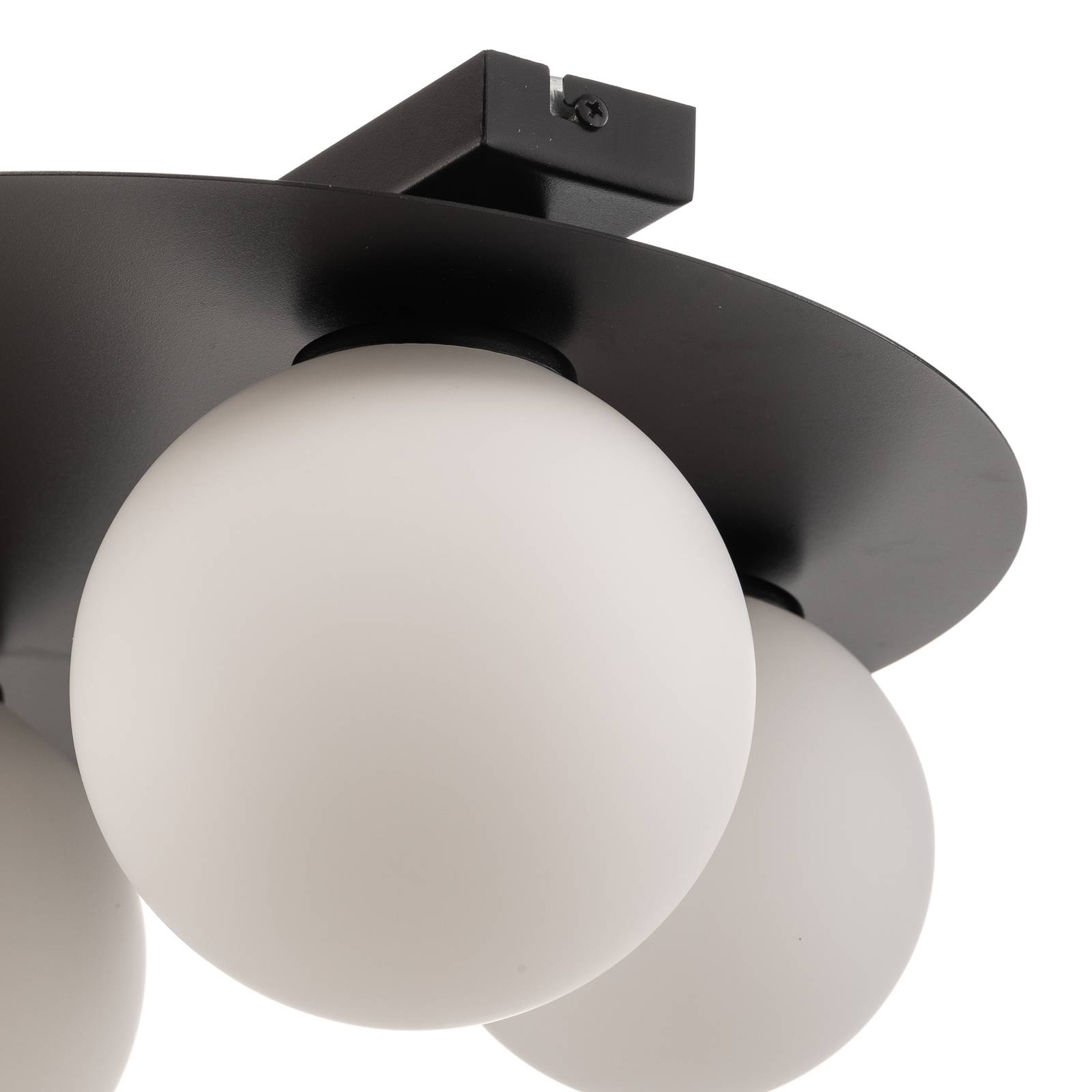 Lampa sufitowa Firn, okrągła, 3-punktowa, czarna