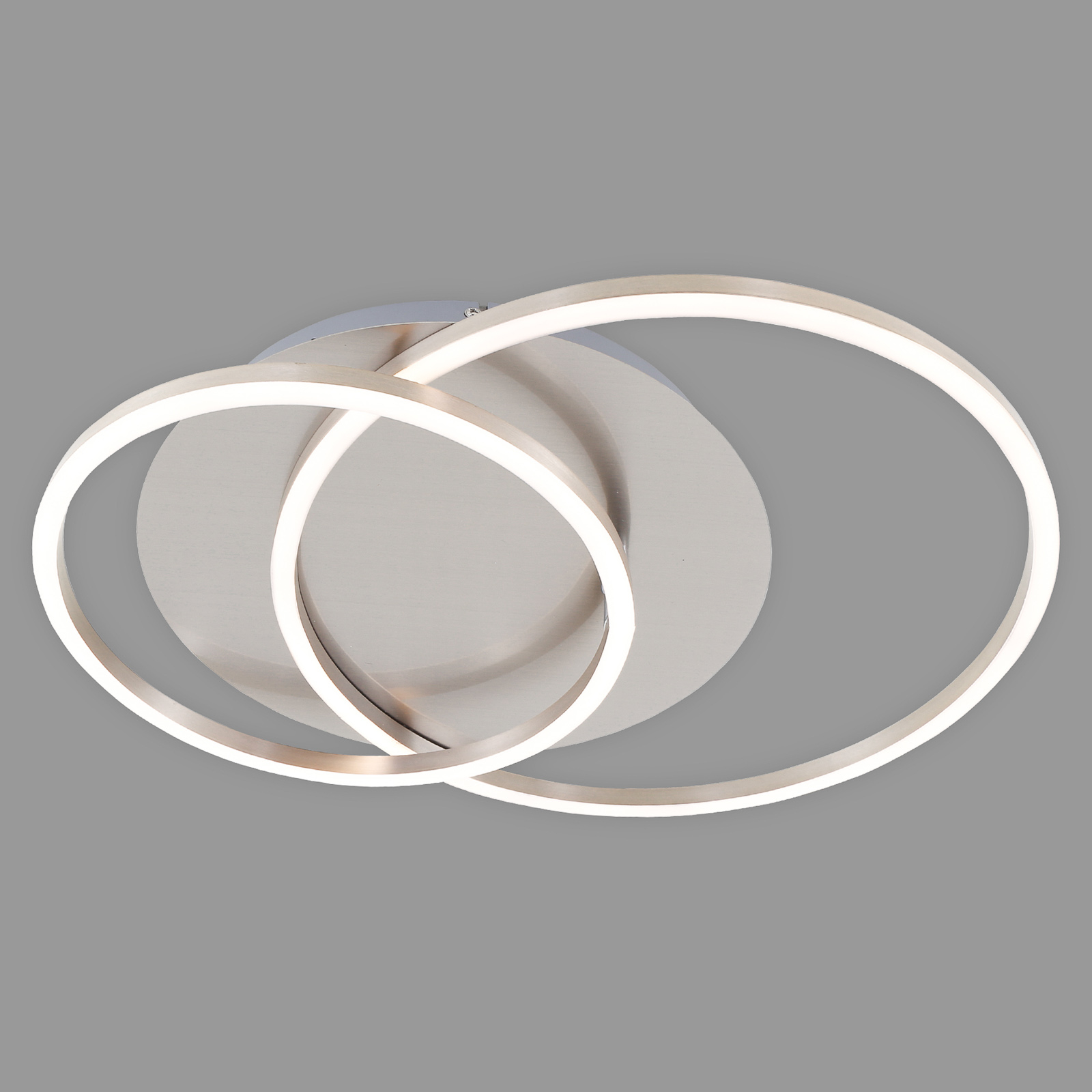 LED-taklampa Frames två ringar, roterbar