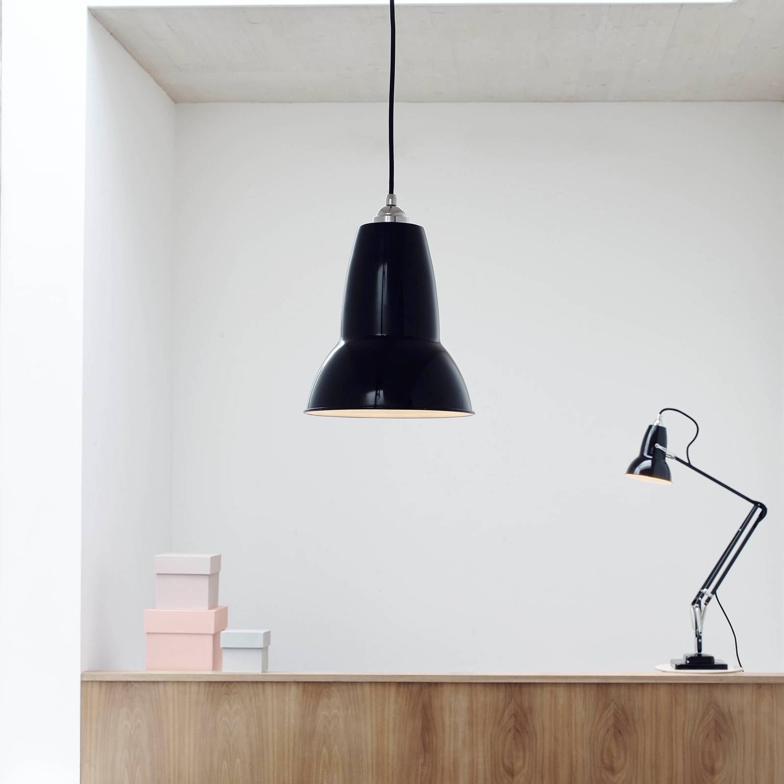 Anglepoise Original 1227 lampa wisząca czarna