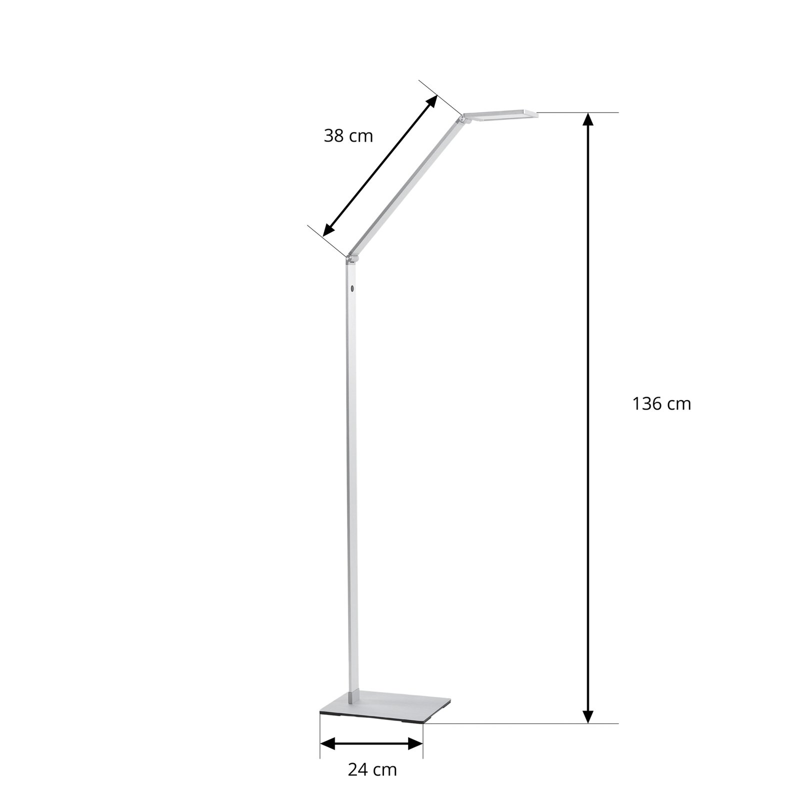 Resi Floor Lamp Alu - Lucande