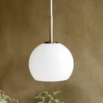 FRANDSEN hanging light Ball, opal white, Ø 18 cm, glass