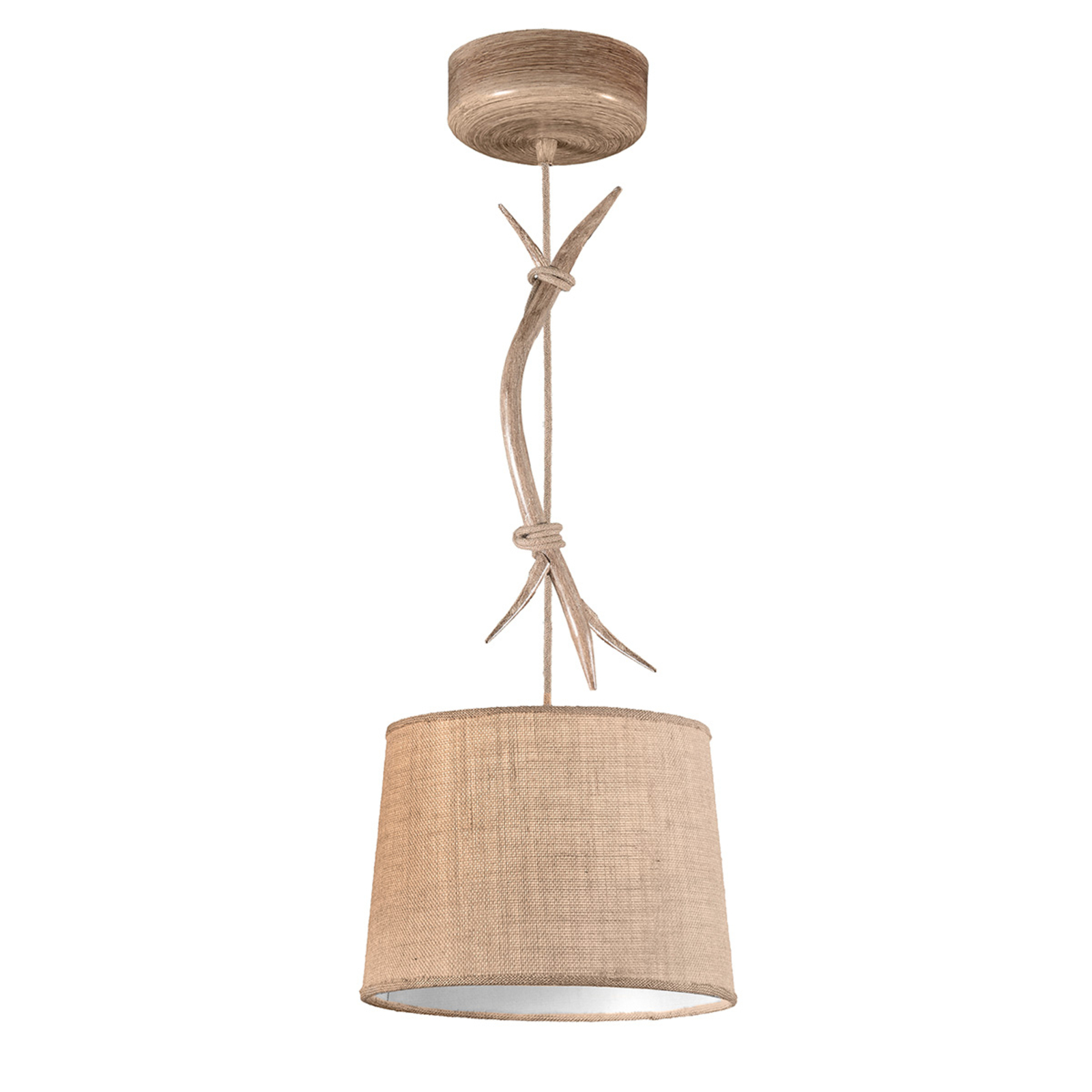 Suspension Sabina abat-jour tissu, 1 lampe, 30 cm