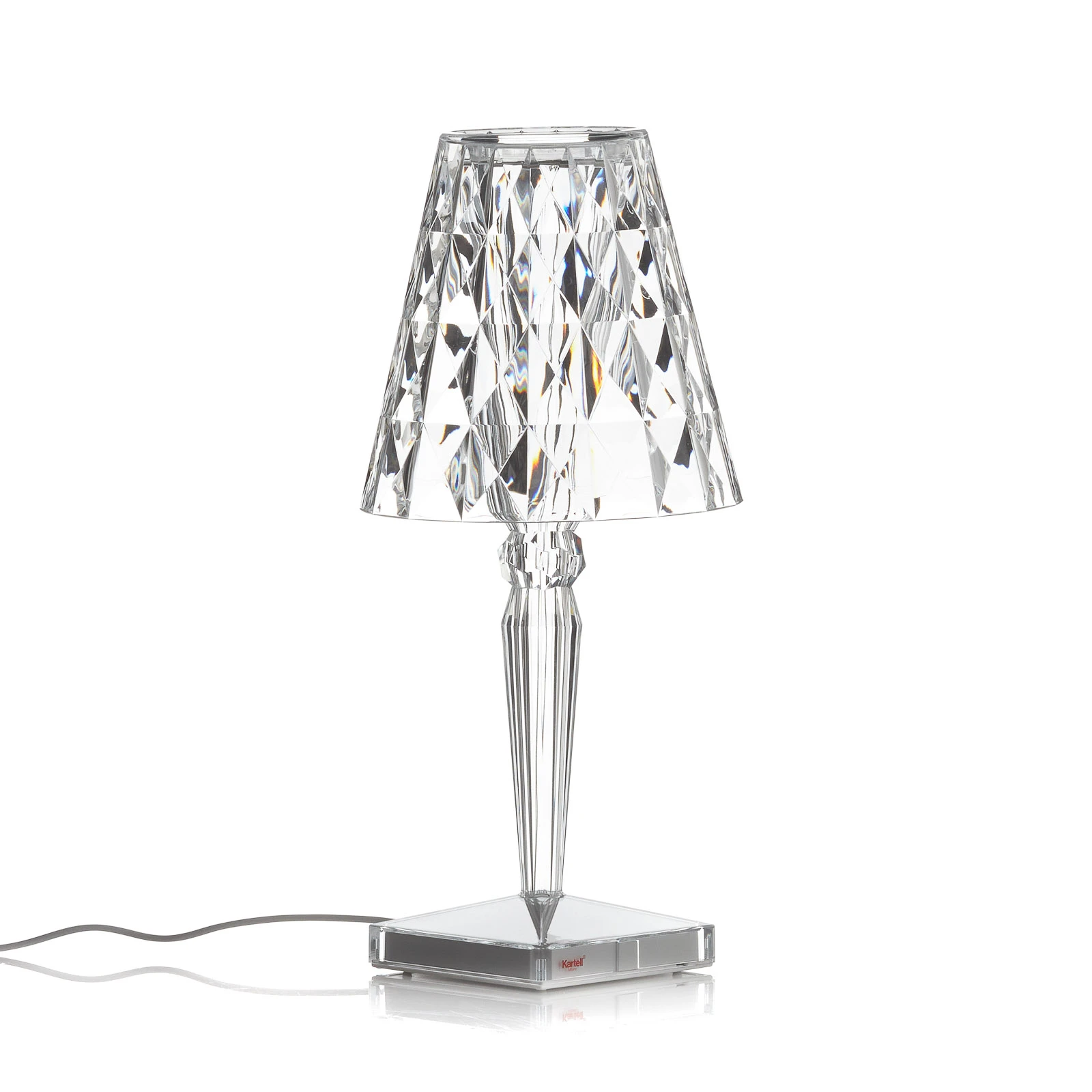Kartell Big Battery - Lampada da tavolo IP20, trasparente