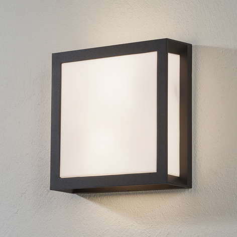 Anthrazitfarbene Außenwandlampe Henry, IP44