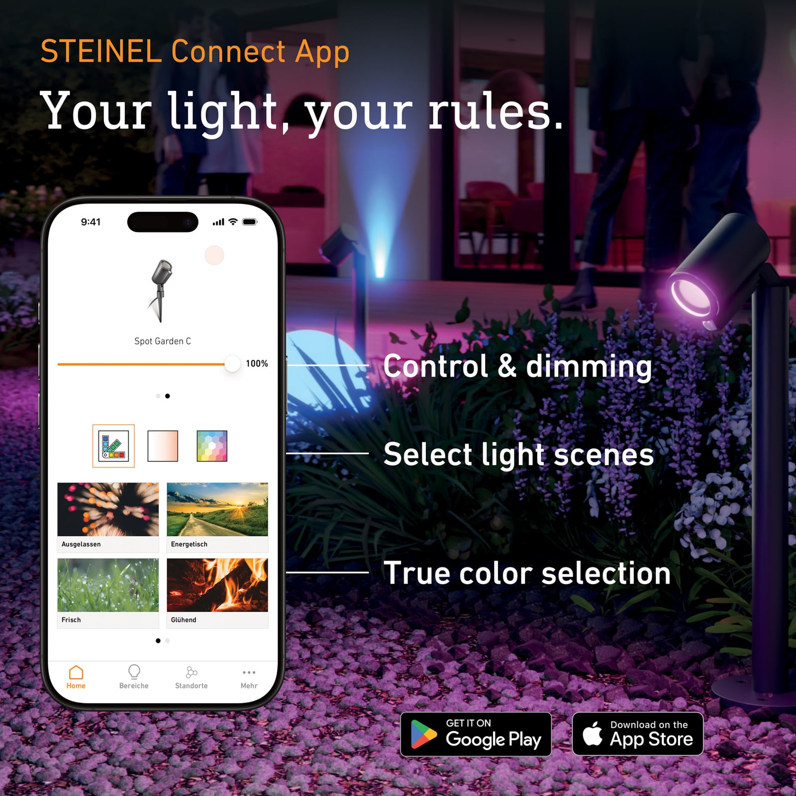 STEINEL LED tuinpadverlichting Stela C, 86 cm antraciet, IP65, RGBWW STEINEL LED tuinpadverlichting Stela C, 86 cm antraciet, IP65, RGBWW