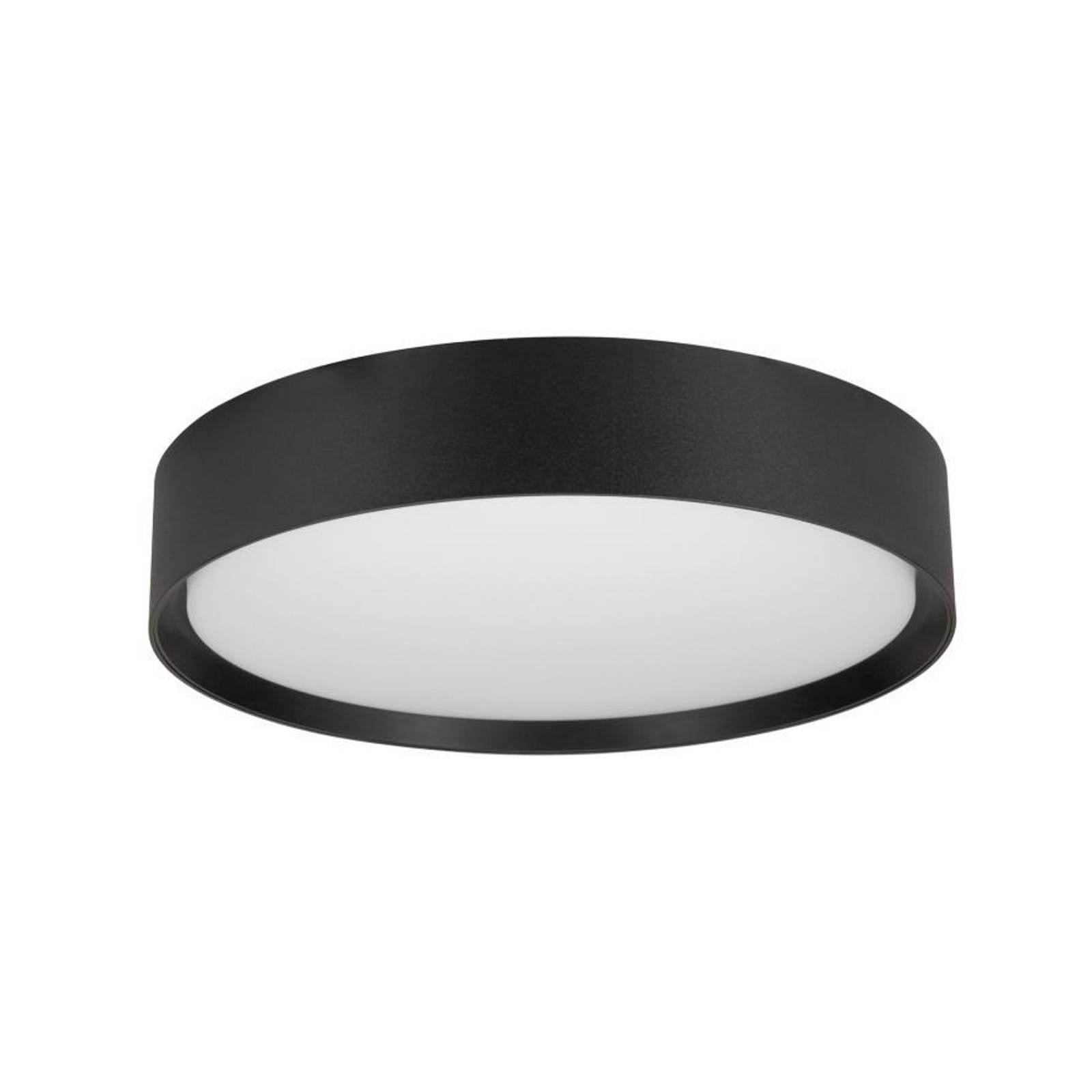 SLV LED-Deckenlampe Decona, Ø 30 cm, schwarz, Metall, CCT