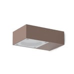 Ideal Lux Außenwandlampe Sirio braun, Breite 10 cm, Metall