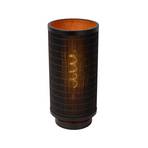 Namizna svetilka Tagalog iz bambusa, črna
